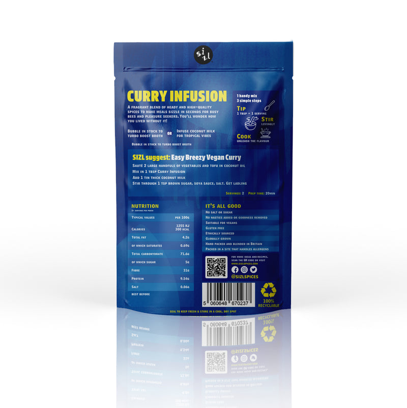 - Curry Infusion 75g - Multi-use blend of fragrant, high-quality spices to spark up your soups, noodles and curries