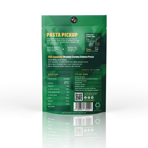- Pasta Pickup 30g – Multi-use blend of intense, high-quality herbs to perk up your pasta and more